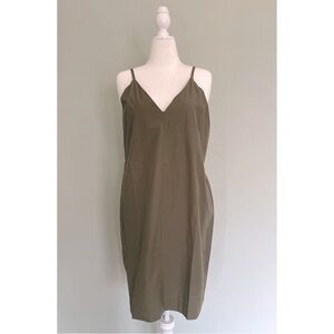 Everlane Poplin Slip Dress Kalamata Women’s Size 10